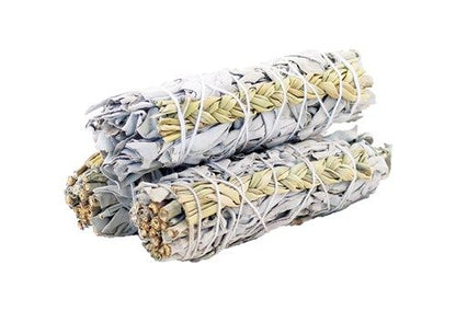 White Sage & Sweetgrass Smudge Stick