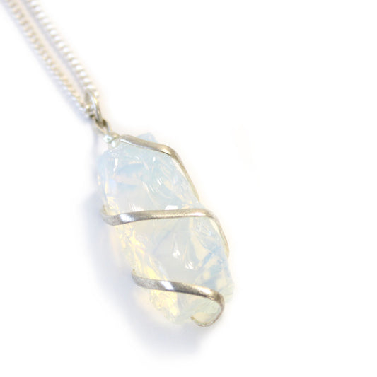 Opalite Wrapped Gemstone Necklace