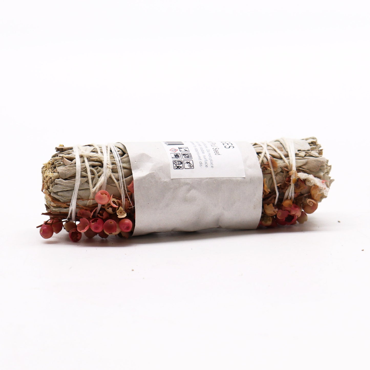 White Sage and Pirul Seed Smudge Stick