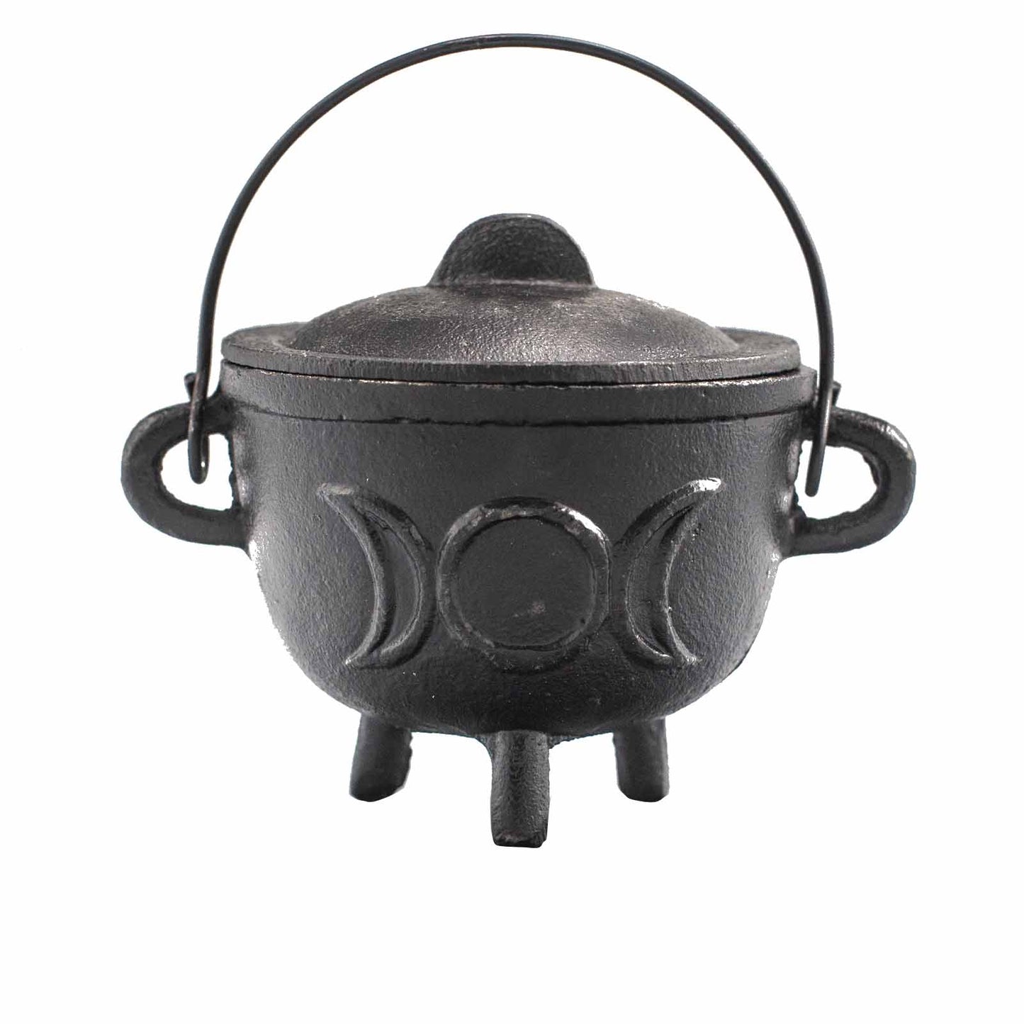 Cast Iron Cauldron with Triple Moon