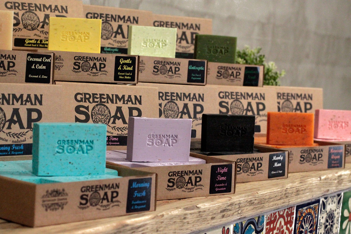 Handmade Frankincense & Bergamot GREENMAN Soap - Bensa