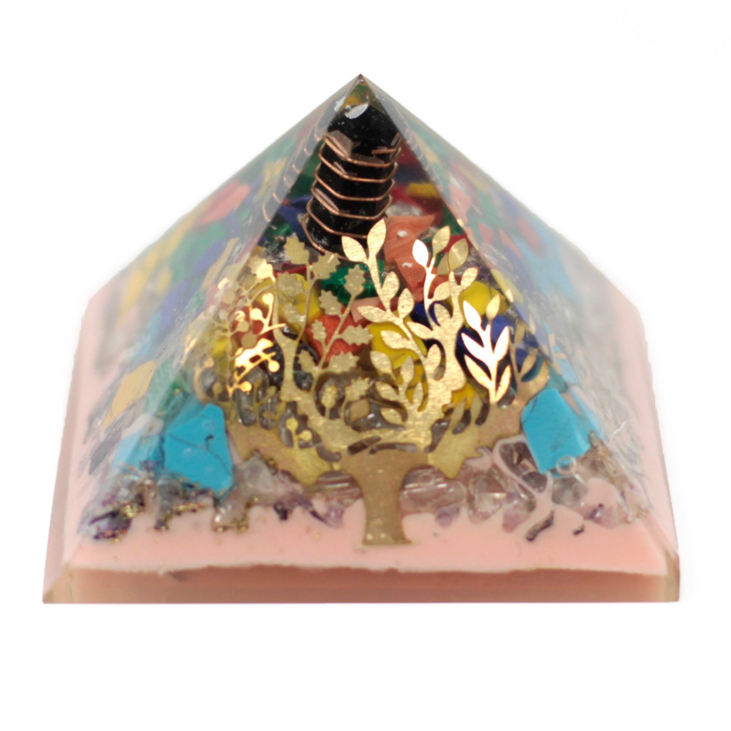 Orgonite Pyramid - tree (earth base) - Bensa