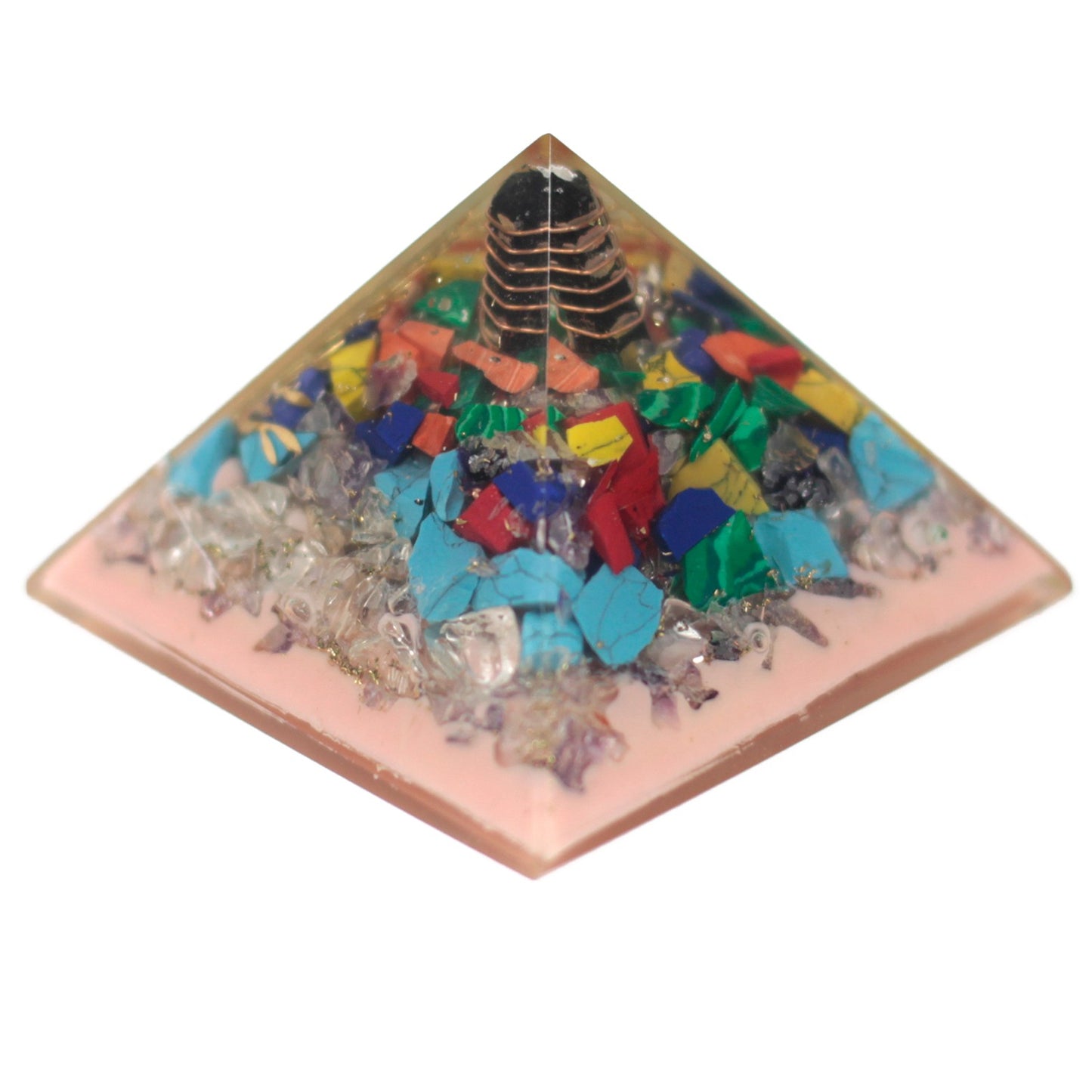 Orgonite Pyramid - tree (earth base) - Bensa