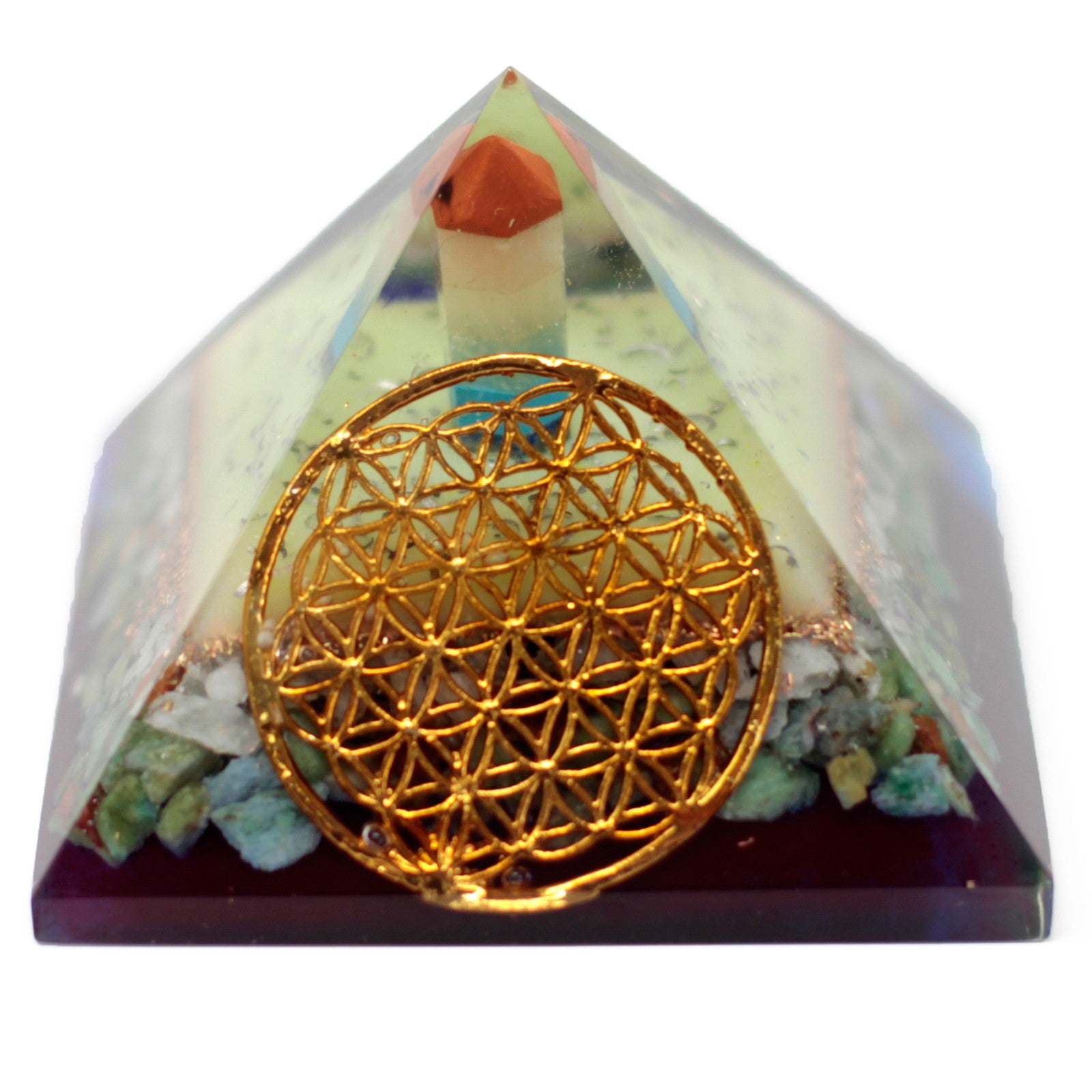 Orgonite Pyramid -Flower of life - Bensa