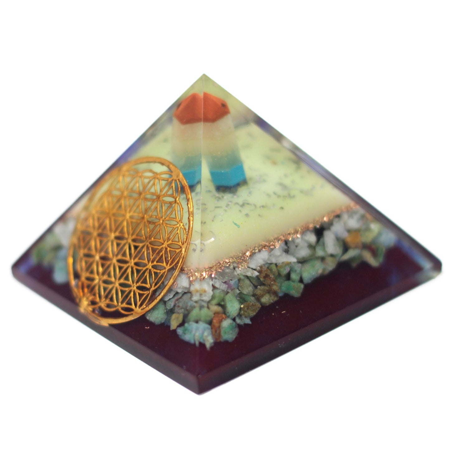 Orgonite Pyramid -Flower of life - Bensa