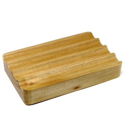 Wood Soap Dish - Corrugated - Bensa