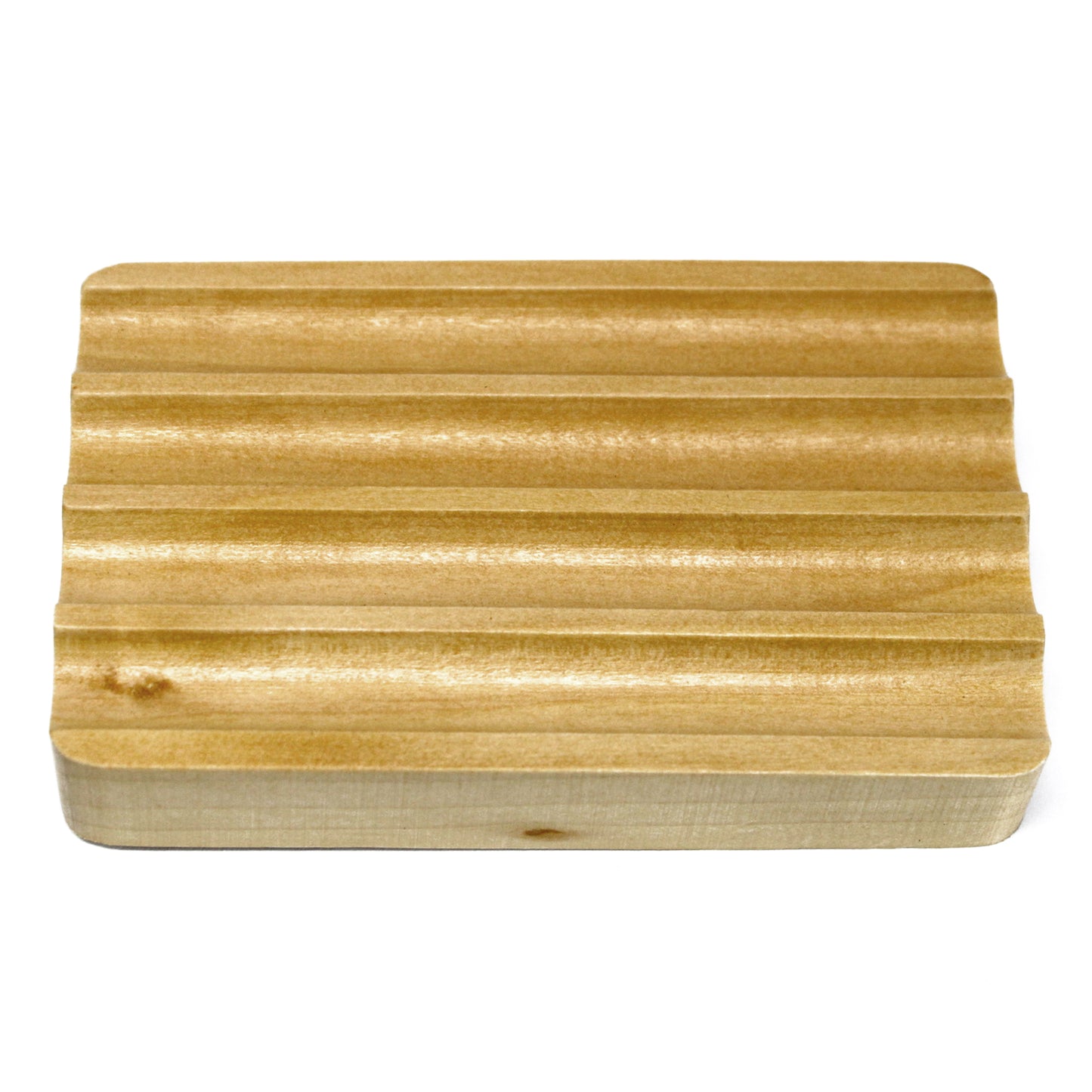 Wood Soap Dish - Corrugated - Bensa