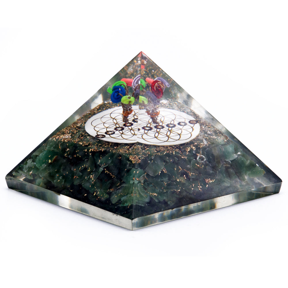 Orgonite Pyramid - Green Aventurine - Bensa