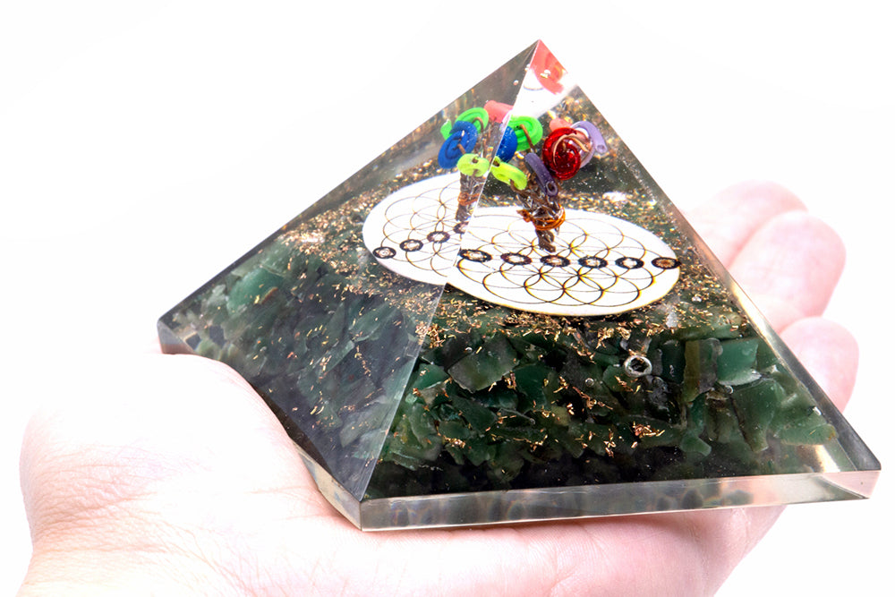 Orgonite Pyramid - Green Aventurine - Bensa