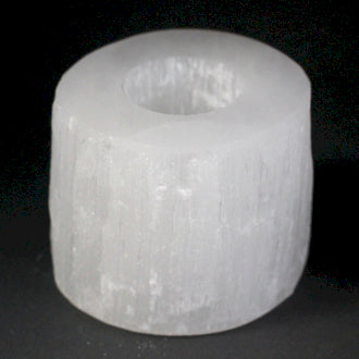 Selenite Cylinder Candle Holder - Bensa